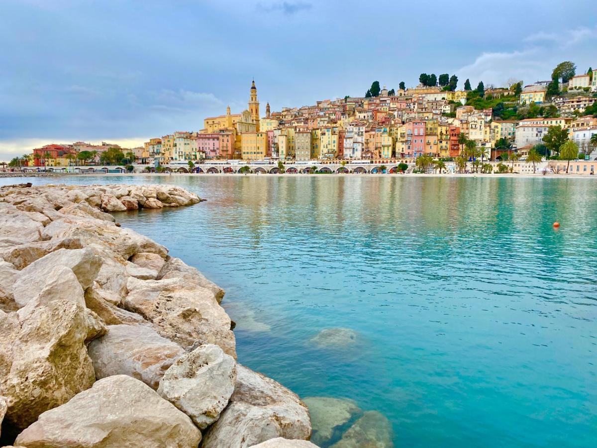 Les Glycines Lägenhet Menton Exteriör bild