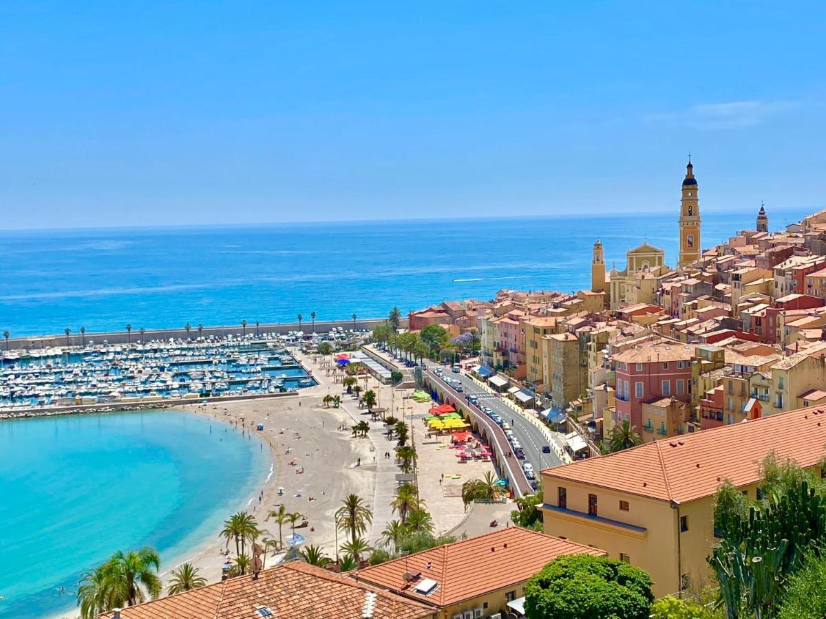 Les Glycines Lägenhet Menton Exteriör bild